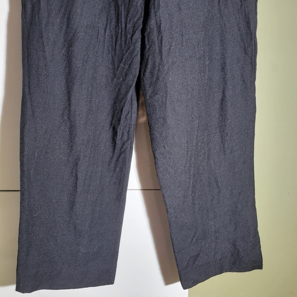 ❤️ 3 For $35 Koret wool high waist pleated pants tapered leg trouser black 10 - Picture 7 of 12